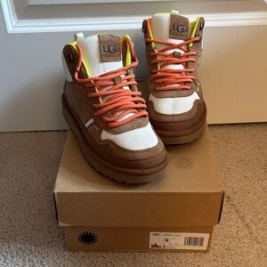 UGG Kids Boots with Brown and Orange Accents